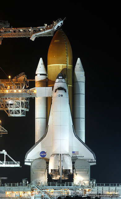 STS-134, space shuttle Endeavour multirow panorama