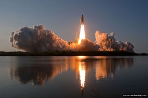 STS-133 final launch of space shuttle Discovery