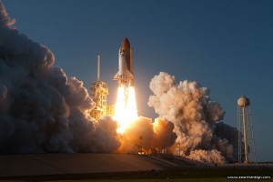 STS-133 final launch of space shuttle Discovery