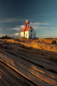 Lighthouse at Sunset, Snug Harbour, Georgian Bay