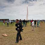 KSC press site panorama, final launch of space shuttle Atlantis, STS-135
