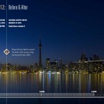 Toronto Earth Hour 2012 Before & After screenshot, Visual Application Development